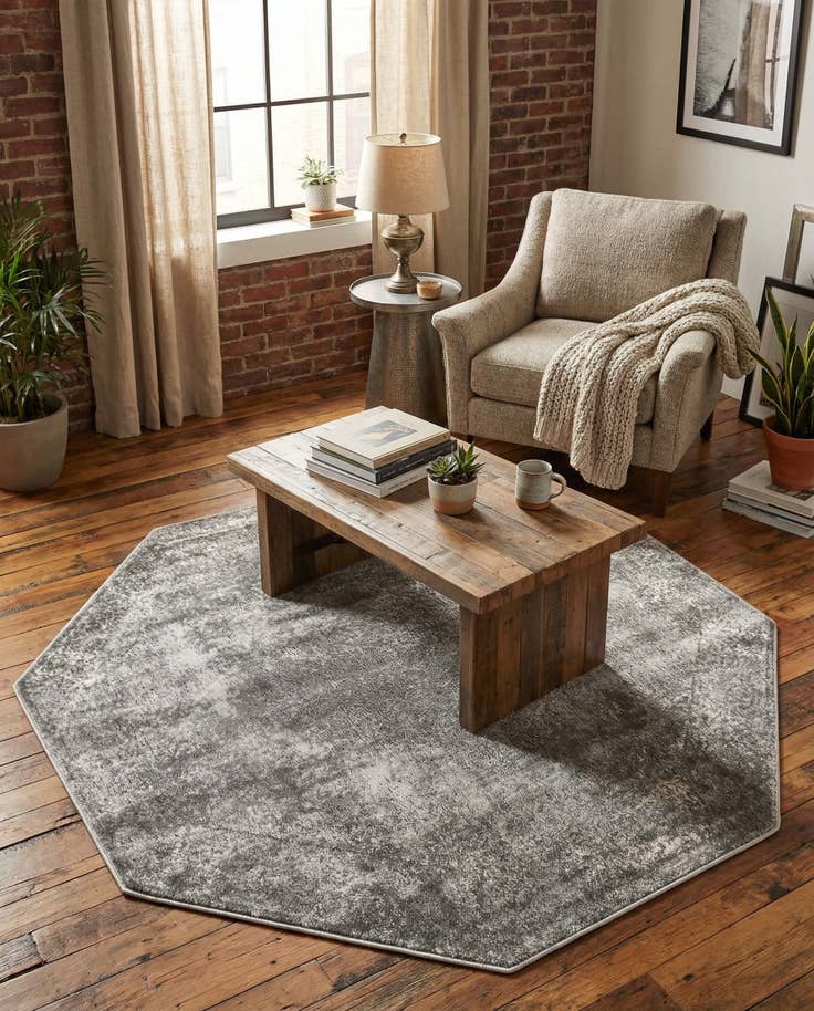 Detail image of 5' 3 x 5' 3 Oregon Octagon Rug