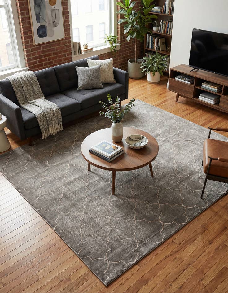 Detail image of Jill Zarin 7' 10 x 7' 10 Uptown Lincoln Center Square Rug