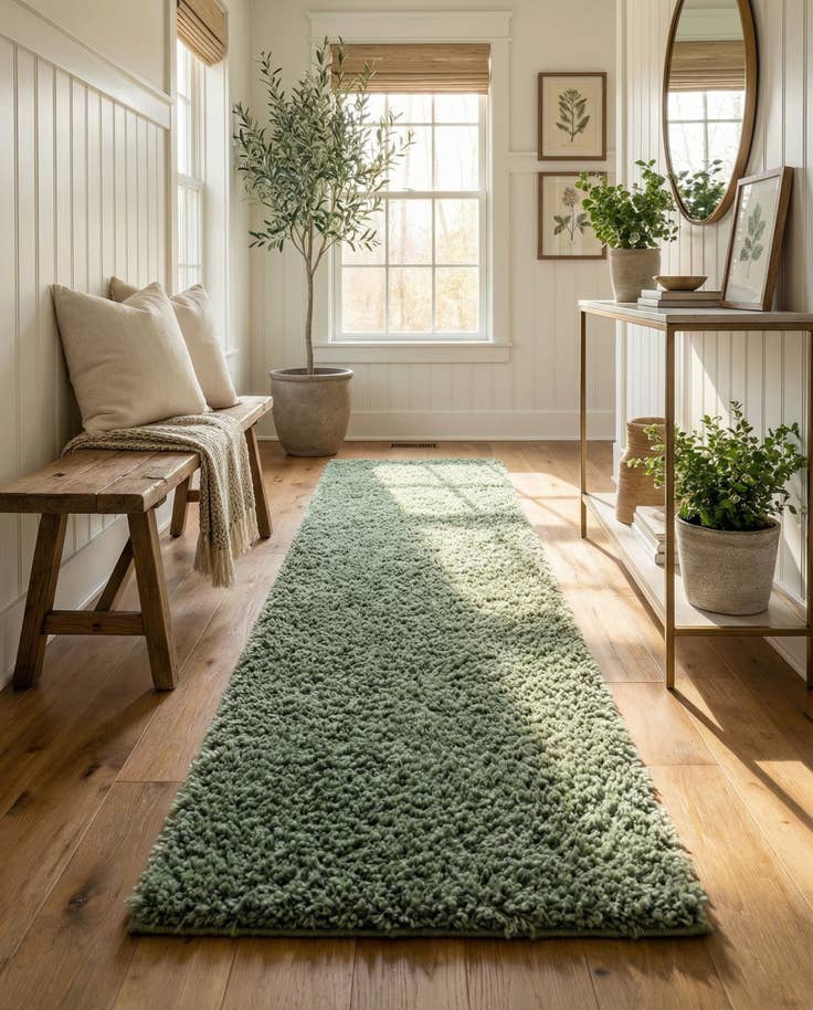 Detail image of 2' 7 x 13' Zermatt Shag Runner Rug