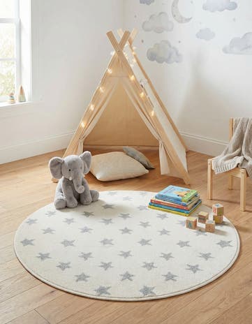 3' 3 x 3' 3 Whimsy Kids Round Rug