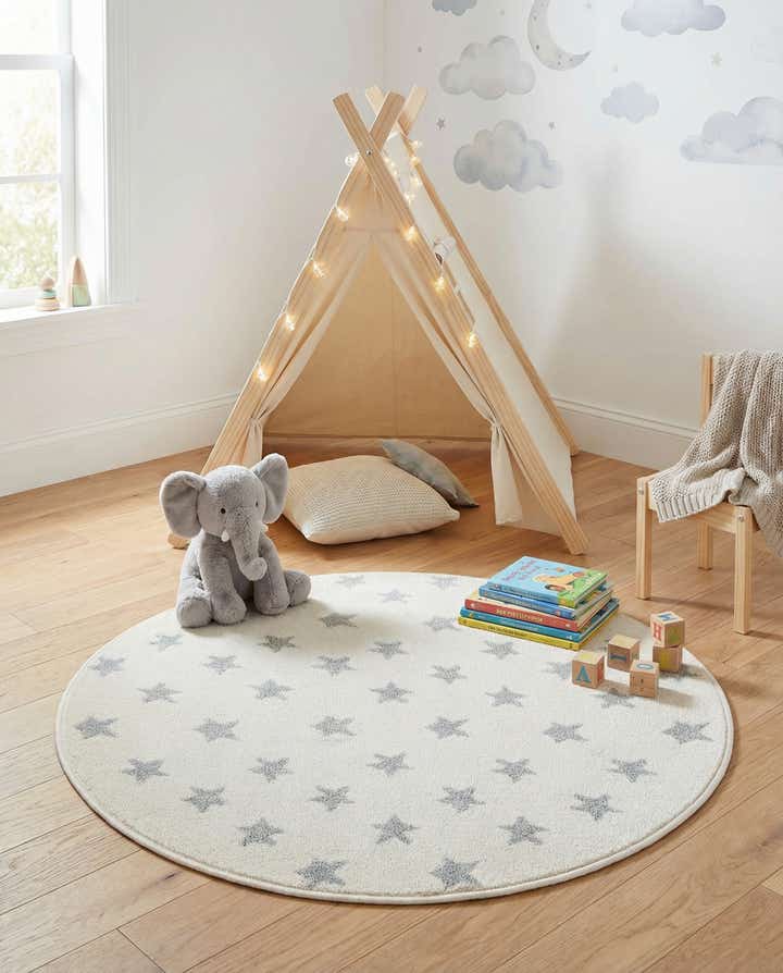 3' 3 x 3' 3 Whimsy Kids Round Rug