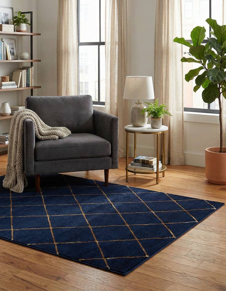 Detail image of 4' x 6' Vogue Geo Rug