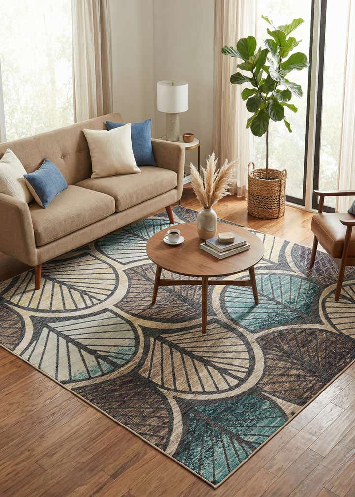 10' x 10' Easy-Clean Casablanca Indoor / Outdoor Square Rug