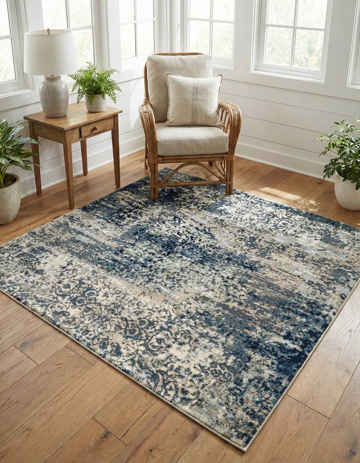 Detail image of 5' 3 x 5' 3 Gossamer Square Rug