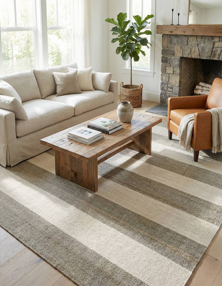 Detail image of 7' 10 x 7' 10 Hand Woven Jill Zarin Hamptons Square Rug