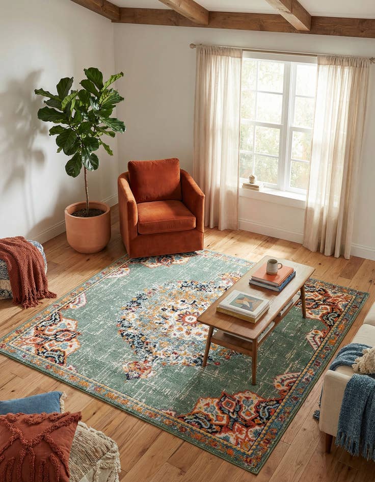 Detail image of 7' 10 x 7' 10 Madeline Square Rug