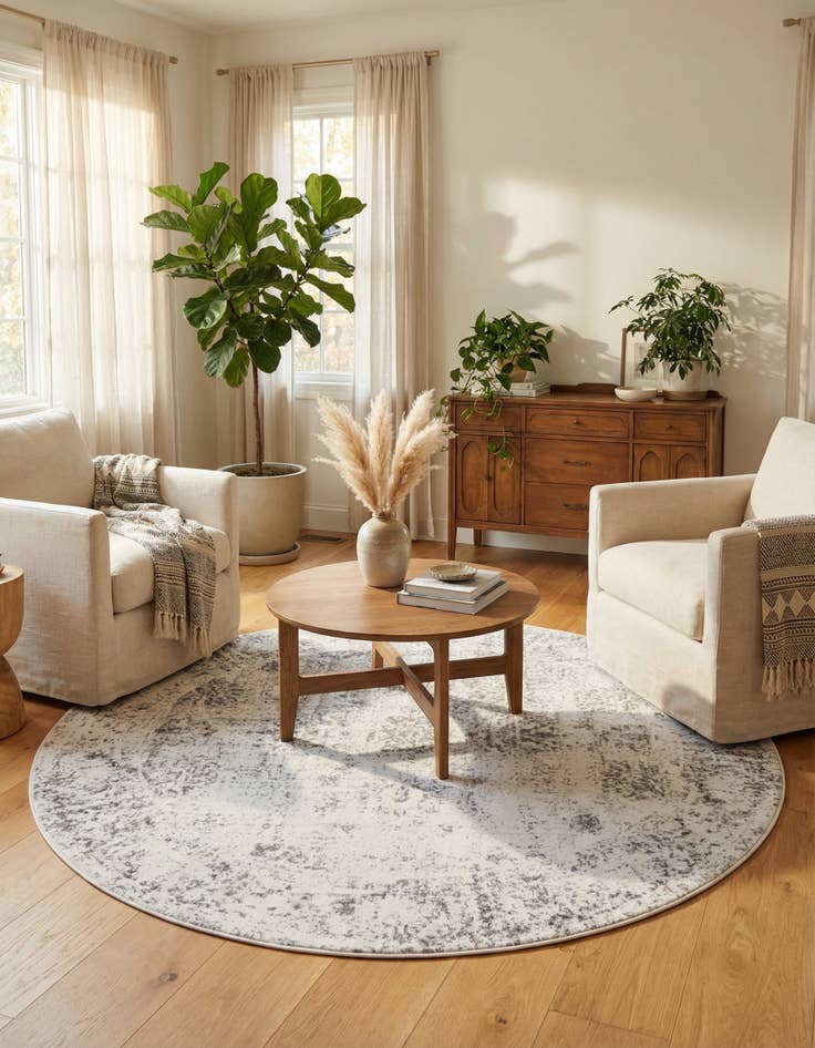 Detail image of 7' x 7' Monte Carlo Round Rug