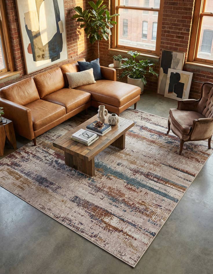 Detail image of 7' 10 x 7' 10 Deepa Square Rug