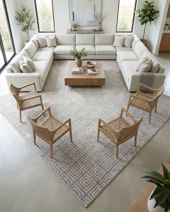 10' x 10' Easy-Clean Sabrina Soto Indoor / Outdoor Square Rug