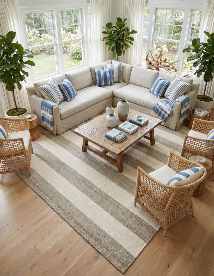 Detail image of 9' x 12' Hand Woven Jill Zarin Hamptons Rug