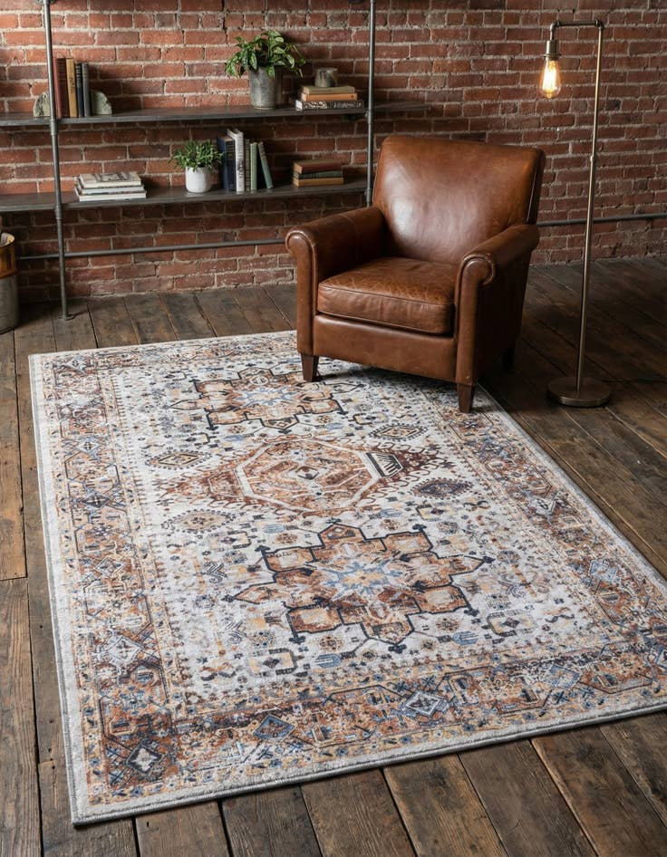 Detail image of 3' 3 x 5' 3  Washable Yara Rug