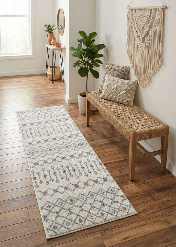2' x 6' Moroccan Trellis Runner Rug