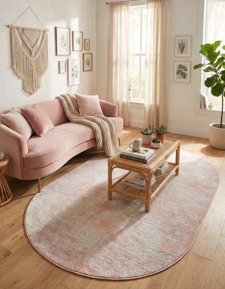 Detail image of 5' 3 x 8' Aurora Oval Rug