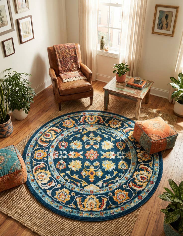 Detail image of 5' x 5' Aurelia Round Rug