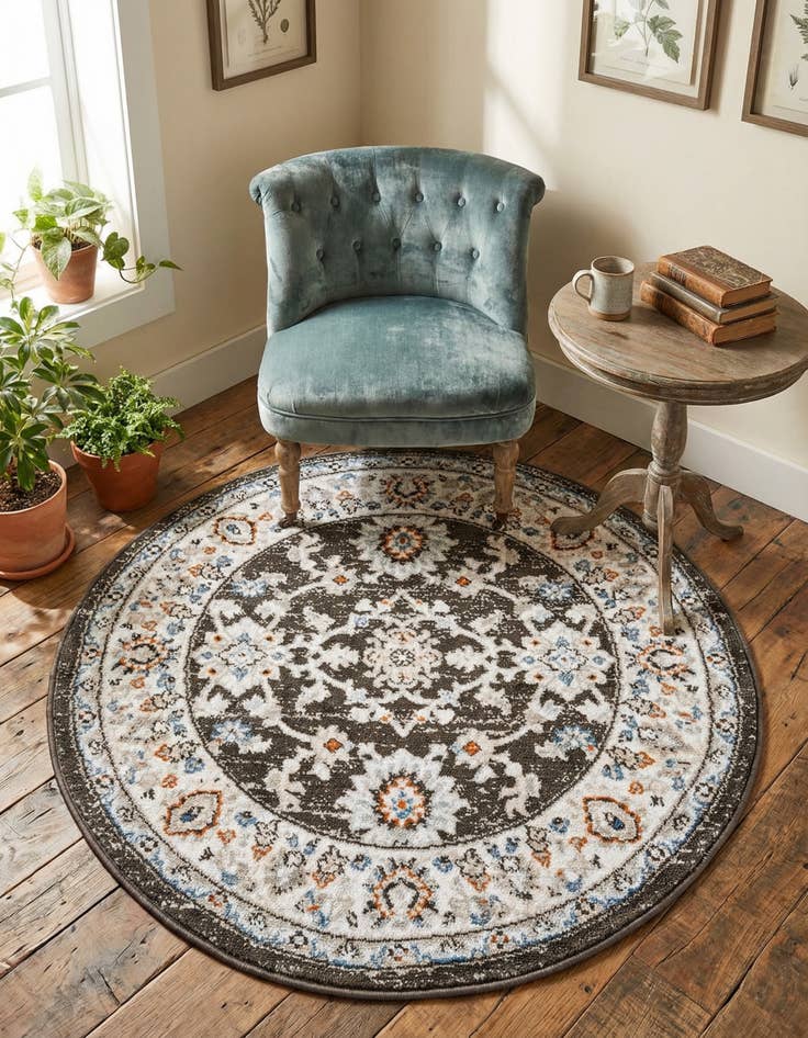 Detail image of 3' x 3' Charlotte Round Rug