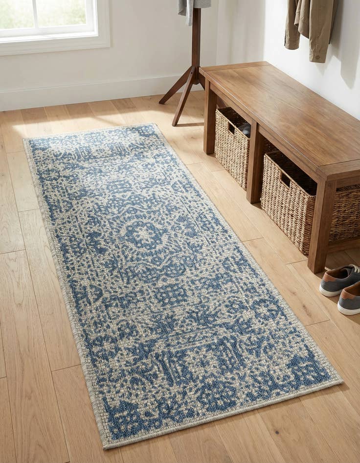 Detail image of 2' x 5' Easy-Clean Traditional Indoor / Outdoor Runner Rug
