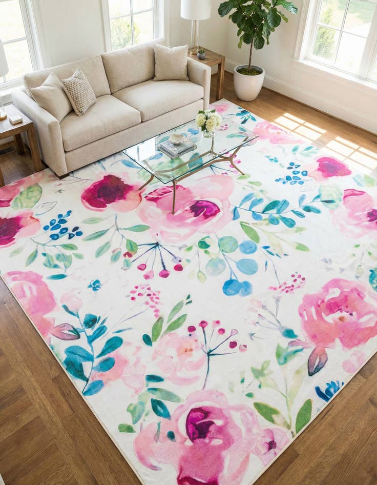 Detail image of 10' x 10'  Washable Jill Zarin Caribbean Indoor / Outdoor Square Rug