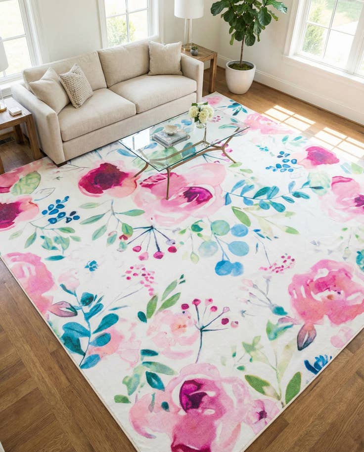 Detail image of 10' x 10' Easy-Clean Jill Zarin Caribbean Indoor / Outdoor Square Rug