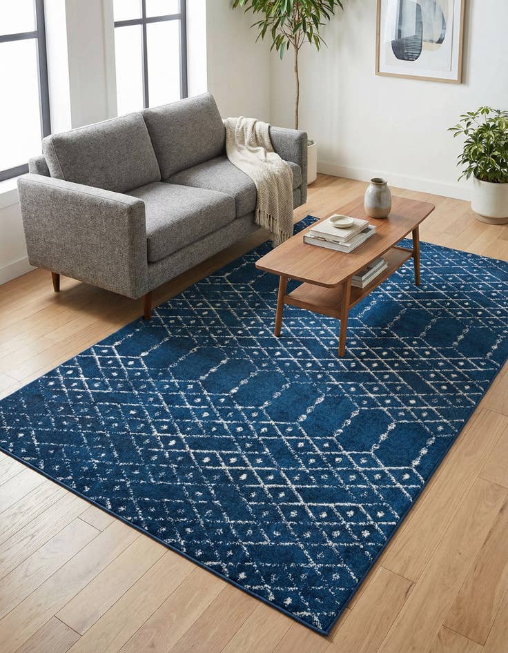 Detail image of 5' 3 x 8' Paxon Trellis Rug