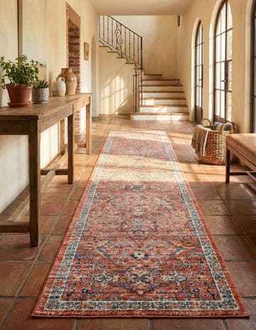 Brick Red Lola Runner Rug