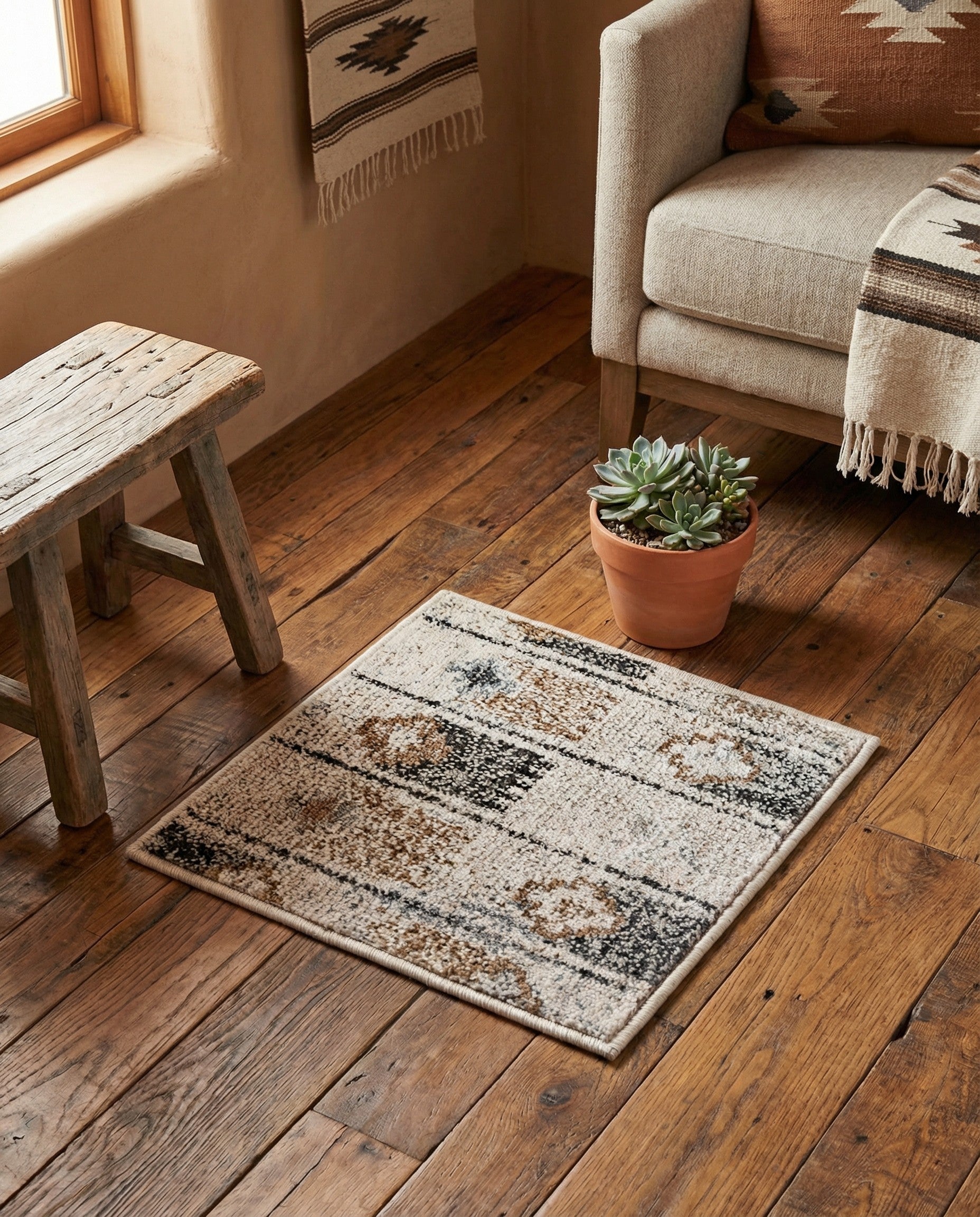 1' 4 x 1' 4 Eco Southwestern Sample Rug