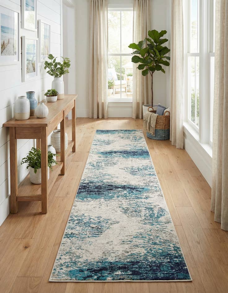 Detail image of 2' 7 x 12' Washable Vivid Runner Rug