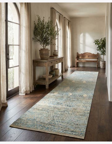 5' 2 x 19' 4 Hand Knotted Moroccan Wool Runner Rug