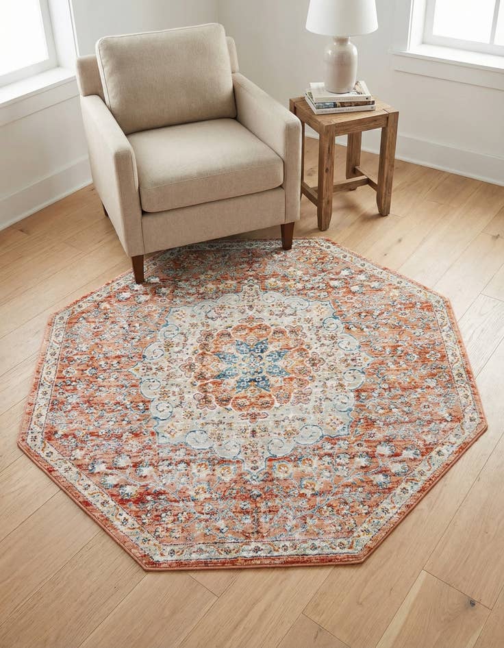 Detail image of 4' x 4' Newport Octagon Rug
