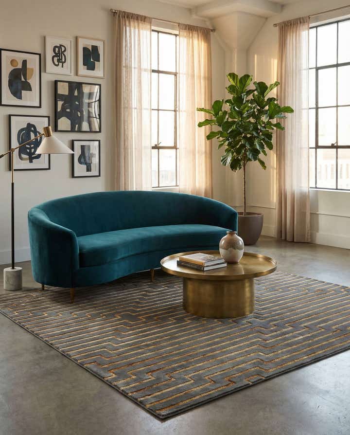 10' x 10' Vogue Geo Square Rug