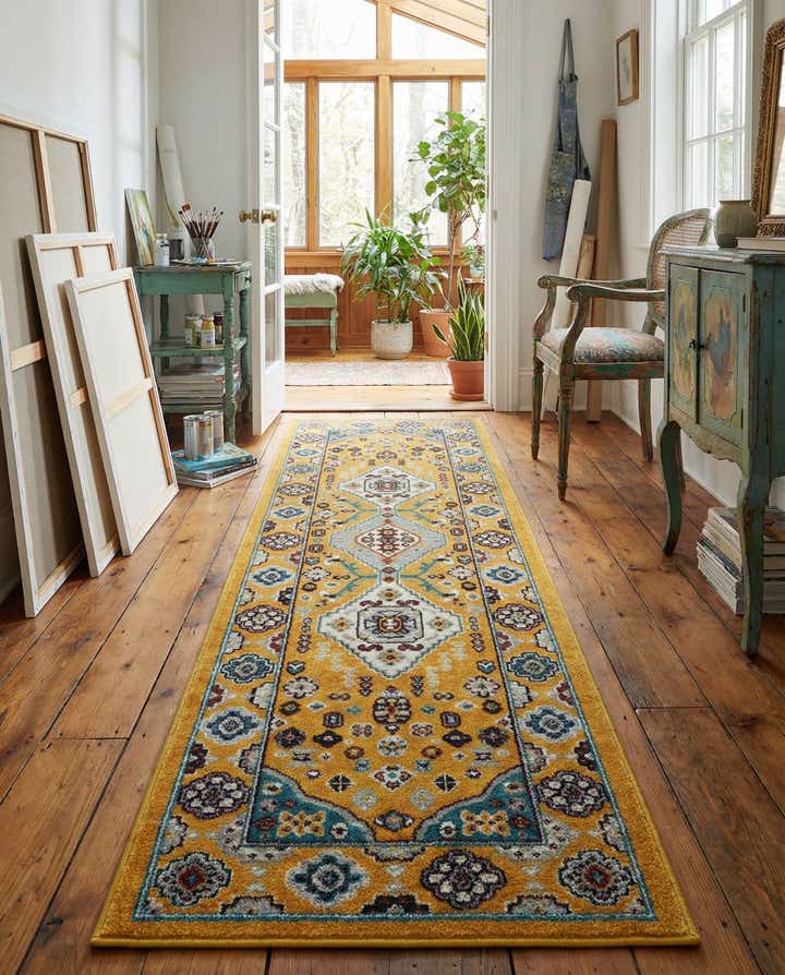 2' x 6' Kamala Washable Runner Rug