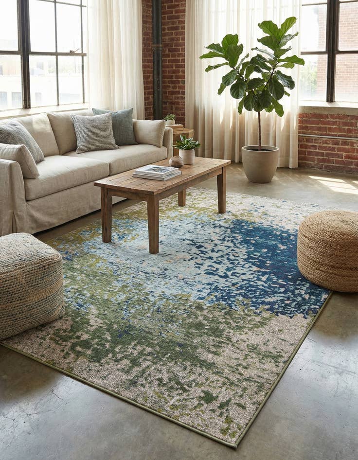 Detail image of 7' x 10' Washable Hyacinth Rug