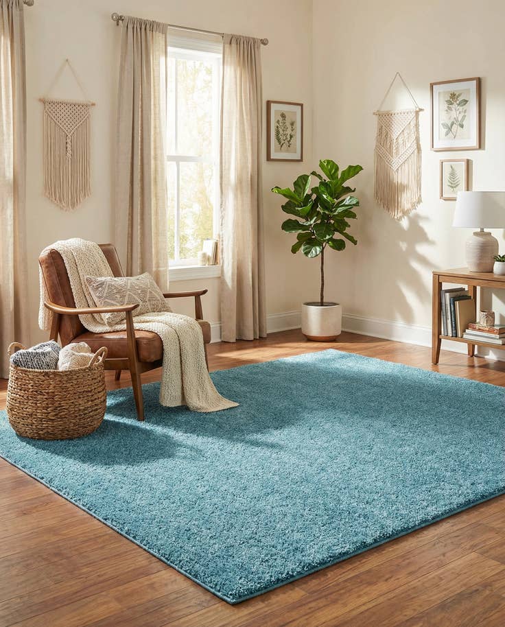 Detail image of 8' x 10' Soft Solid Shag Rug