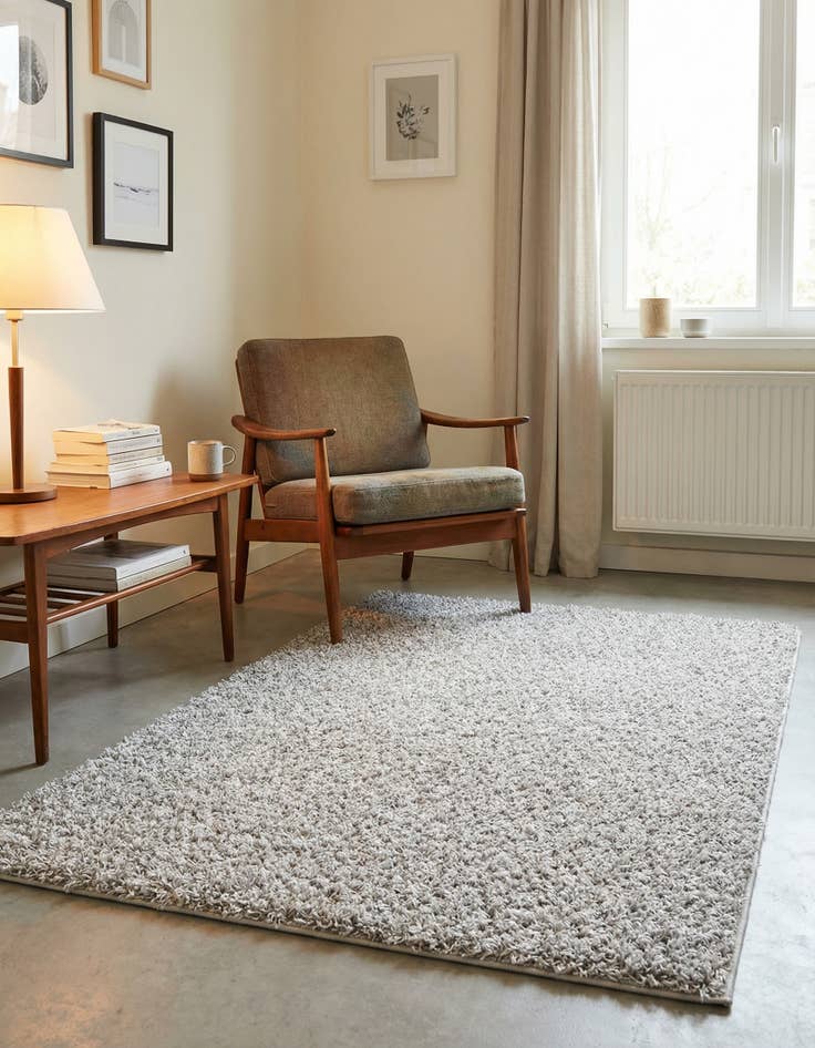 Detail image of 3' 3 x 5' 3 Comfort Solid Shag Rug