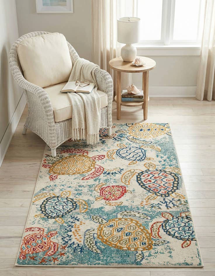 Detail image of 3' 3 x 5' 3 Washable Amalfi Rug