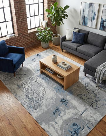 Ivory Gray Kamala Washable Rug