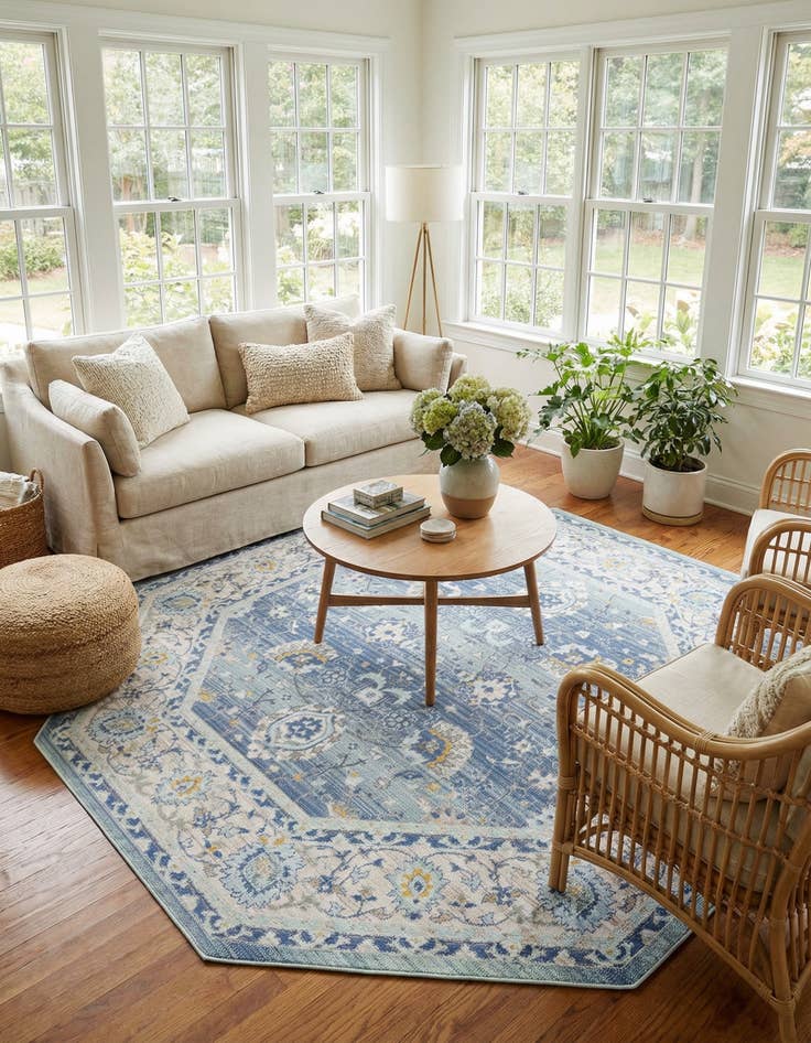 Detail image of 7' x 7' Whitney Octagon Rug