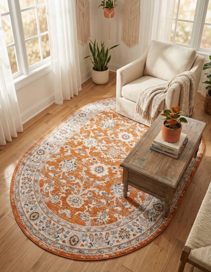 Detail image of 5' 3 x 8' Charlotte Oval Rug