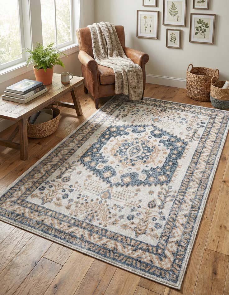 Detail image of  5' 3 x 8' Oxford Rug