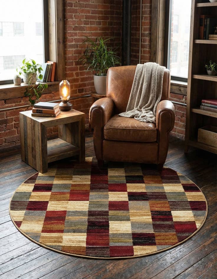 Detail image of 4' x 4' Cafe Round Rug