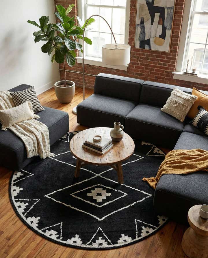 7' 10 x 7' 10 Oslo Round Rug