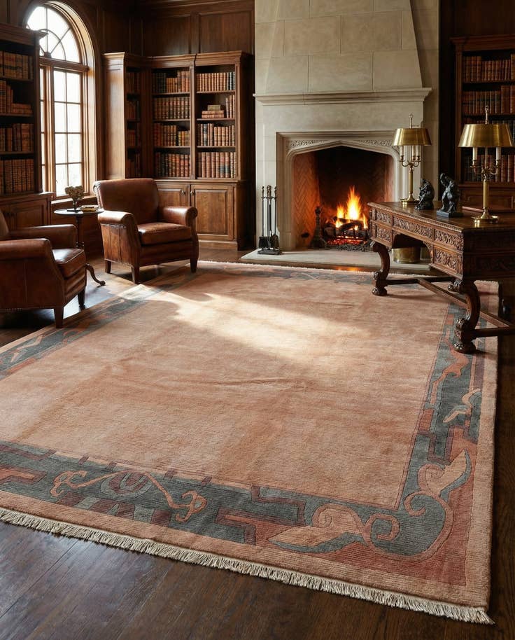 Detail image of 8' 4 x 11' 5 Hand Knotted Nepal Wool Rug