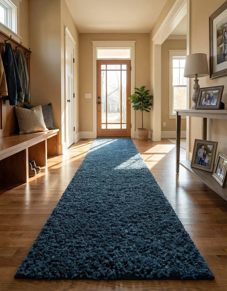 Detail image of 2' 6 x 19' 8 Everyday Shag Runner Rug
