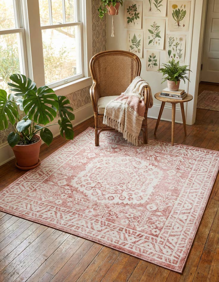 Detail image of 6' x 6' Oxford Square Rug