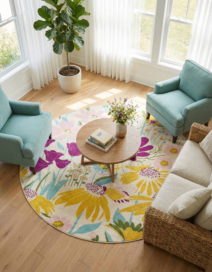 Detail image of 10' x 10' Bloom Round Rug