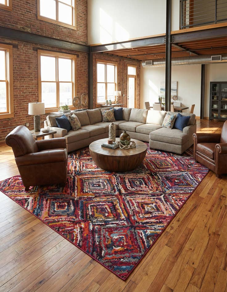 Detail image of 10' 6 x 16' 5 Washable Hyacinth Rug