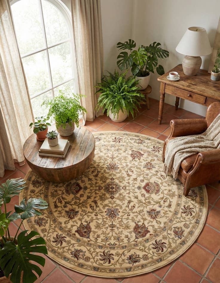 Detail image of 7' 10 x 7' 10 Aditi Round Rug