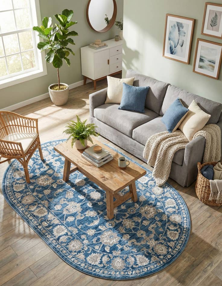 Detail image of 5' 3 x 8' Boston Oval Rug