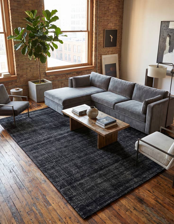 Detail image of 10' x 14' 1 WoolCraft Geometric Rug