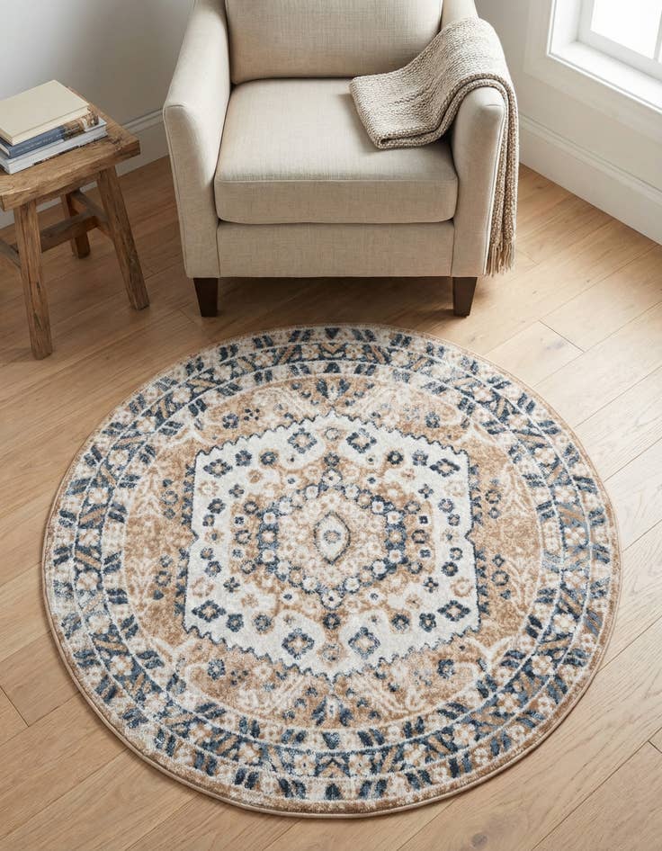 Detail image of 3' x 3' Oxford Round Rug