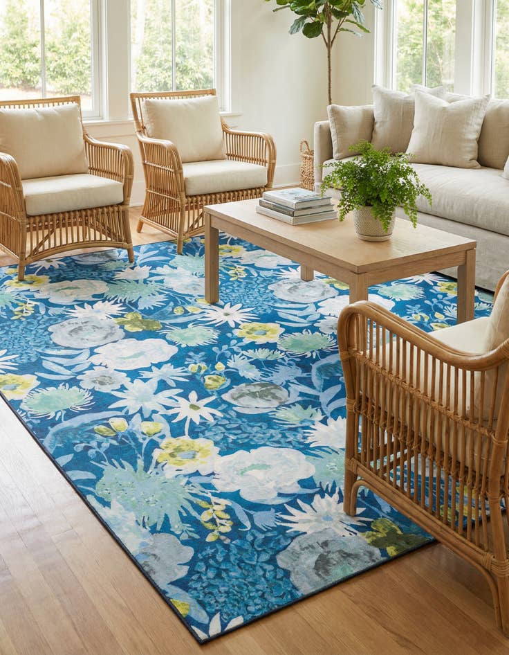 Detail image of 10' x 13' Washable Jill Zarin Caribbean Indoor / Outdoor Rug